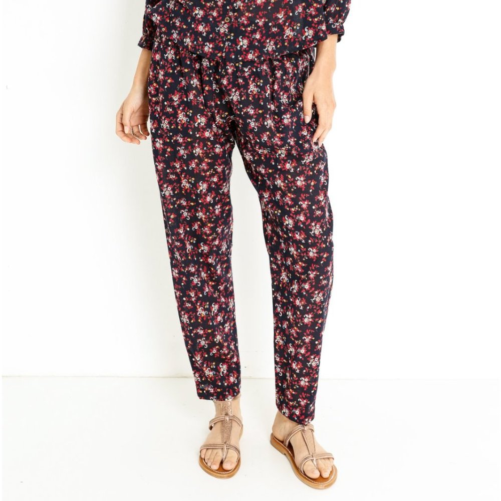 XIRENA Payton Pants Floral Blue Red Small